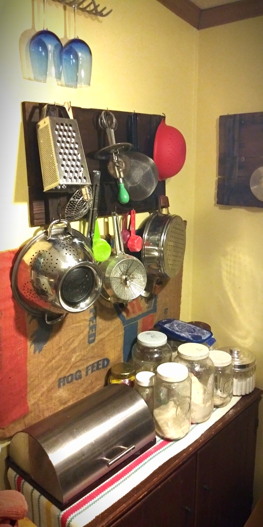 Baking Nook: Photo of utensils & jars of baking supplies, organized for easy reach.